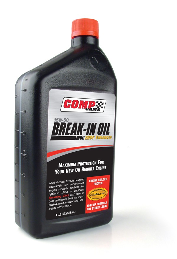 Comp Cams Break-IN Oil, SAE 15W-50, Conventional, 1 Quart Bottle, Single – 1591CPG