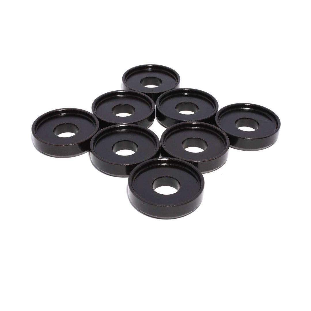Comp Cams Valve Spring Locator, Spring Cup, 0.630 Inch Spring Inside Diameter/ 1.468 Inch Spring Outside Diameter, 0.300 Inch Thick, Set of 8 – 4779-8