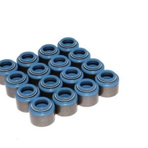 Comp Cams Valve Stem Seal, Positive Stop, Metal Body Viton, 5/16 Inch Valve Stem Diameter, 0.530 Inch Guide Outside Diameter, Set of 16 – 516-16