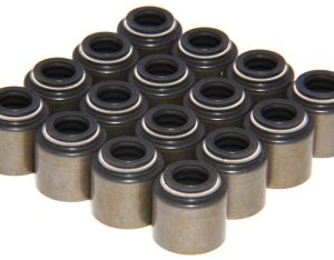 Comp Cams Valve Stem Seal, Positive Stop, Metal Body Viton, 11/32 Inch Valve Stem Diameter, 0.530 Inch Guide Outside Diameter, Set of 16 – 529-16