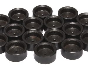 Comp Cams Valve Lash Cap, 11/32 Inch Valve Stem Diameter, 0.080 Inch Thick, 0.210 Inch Overall Height, Set of 16 – 621-16