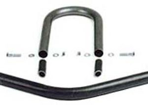 Comp.eng/Mor Drive Shaft Safety Loop, Weld on, Bare, Steel, With U-Bend and Cross Bar – C3029