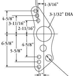 Comp.eng/Mor Four Link Suspension Bracket, Axle Bracket, 1/4 Inch Steel, 3/4 Inch Rod End Mounting Holes, Set of 2 – C3412