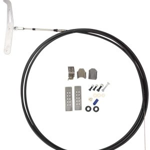 Comp.eng/Mor Parachute Release Cable, 18 Foot Cable, With Cable/ Bracket/ Rod End/ Handle – C3452