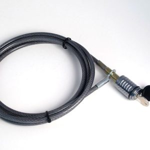 C.t. Johnson Cable Lock, 3/16 Inch Diameter X 10 Foot Length, Vinyl Coated, With Lock Assembly – CAB