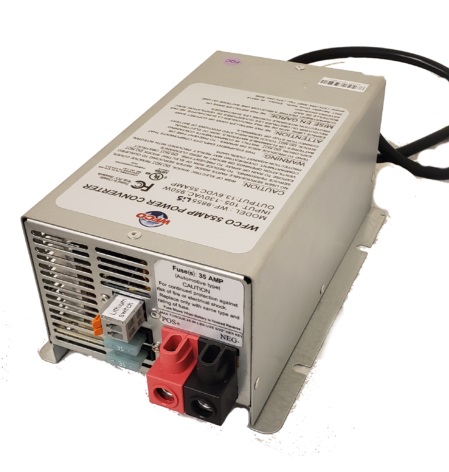 Wfco Technol Power Converter, 9800 Series, Converts 105 to 130 Volt AC to 13.2 to 14.4 Volt DC – WF-9875-LIS