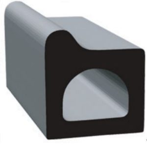 Clean Seal Door Window Channel Seal, Rectangular, Mounts with Acrylic Based Adhesive – 106H2-50