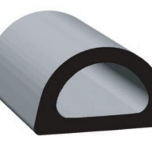 Clean Seal Door Window Channel Seal, D-Type, Mounts with Acrylic Based Adhesive, 0.610 Inch Width X 0.360 Inch Thickness X 50 Foot Length – 109H2-50