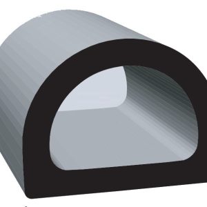 Clean Seal Door Window Channel Seal, D-Type, Mounts with Acrylic Based Adhesive, 3/4 Inch Width X 9/16 Inch Thickness X 100 Foot Length – 51709H2-100