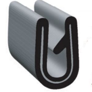 Clean Seal Door Window Channel Seal, U-Channel Type, Clip-On, 0.350 Inch Width X 0.530 Inch Thickness X 50 Foot Length – G7033-50