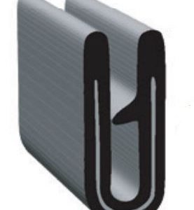 Clean Seal Door Window Channel Seal, U-Channel Type, Clip-On, 0.4 Inch Width X 3/4 Inch Thickness X 50 Foot Length, 0.156 Inch Flange Size – G7038-50