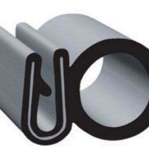 Clean Seal Door Window Channel Seal, U-Channel Type, Clip-On with Side Bulb, 1 Inch Width X 5/8 Inch Thickness X 50 Foot Length – G7056-50