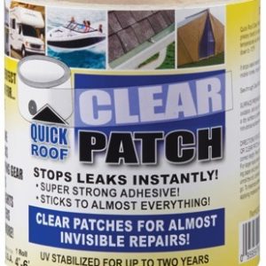 Cofair Prod Roof Repair Tape, Quick Roof ™, Patch Tape, 4 Inch Width X 6 Foot, Clear – QRCP46