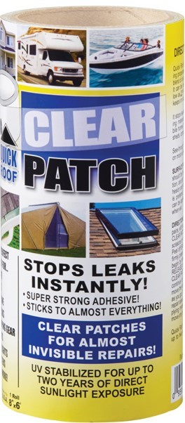 Cofair Prod Roof Repair Tape, Quick Roof ™, Patch Tape, 8 Inch Width X 6 Foot, Clear – QRCP86
