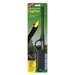 Coghlan’s Lighter, Piezoelectric Ignition, Without Flexible Shaft, Non Refillable, With Adjustable Flame, With Fuel Level Viewing Window – 0573