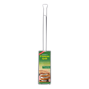 Coghlan’s Campfire Grill Basket, For Grilling S’mores, 29 Inch Overall Length, Holds 3 Pieces of S’mores, Chrome Plated, Steel – 1230