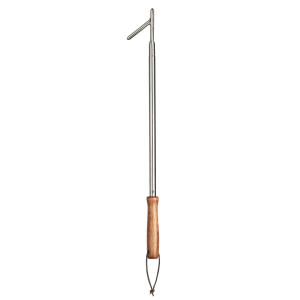 Coghlan’s Fire Poker, Extendible from 17 to 30 Inch Length, Chrome Plated Steel, With Wooden Handle, Single – 1577
