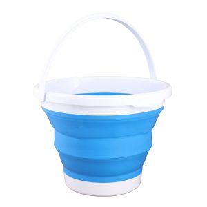Coghlan’s Bucket, 5 Liter, 10 Inch Diameter X 7.28 Inch Expanded Depth and 2.1 Inch Collapsed Depth, Food Safe Tpr and Pp Plastics, With Handle – 2080