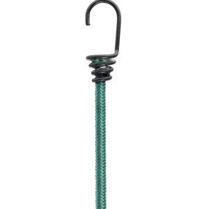 Coghlan’s Bungee Cord, Multi-Strand Rubber Cord, Two 20 Inch Length, Plastic Coated Hooks, Green – 2412