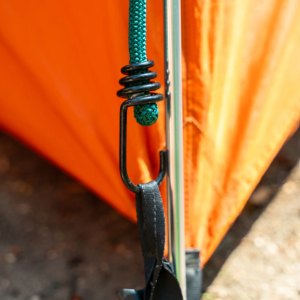 Coghlan’s Bungee Cord, Multi-Strand Rubber Cord, Two 20 Inch Length, Plastic Coated Hooks, Green – 2412