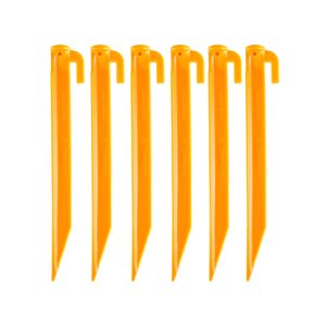 Coghlan’s Tent Peg, Hook Style, 9 Inch Length, ABS Plastic, Set of 6 – 2482