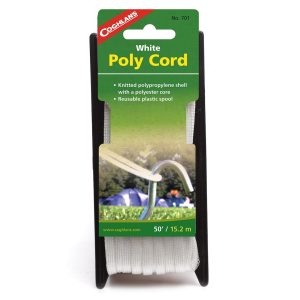 Coghlan’s Rope, General Use, Light Duty, 50 Foot Length X 1/4 Inch Diameter, White, Polypropylene – 701