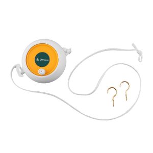 Coghlan’s Laundry Reel, 21 Foot Cord, With 2 Brass Mounting Hooks, White, Nylon – 8512