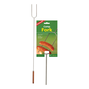 Coghlan’s Campfire Roasting Fork, 41 Inch Length, Holds Up to 2 Hot Dogs, Chrome Plated Steel Fork with Wooden Handle, Single – 9195