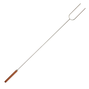 Coghlan’s Campfire Roasting Fork, 41 Inch Length, Holds Up to 2 Hot Dogs, Chrome Plated Steel Fork with Wooden Handle, Single – 9195