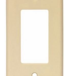 Cooper Wire Receptacle Cover, Arrow Hart, For Ground Fault Interrupter, 1 Gang, Ivory, Thermoset Plastic – 2151V-BOX