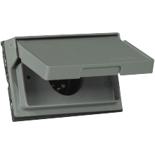 Cooper Wire Receptacle, For Use on Mobile Homes/ Trailers/ Campers, 2 Pole/ 3 Wire, 15 Amp/ 125 Volt AC Power – S3999-SP-L