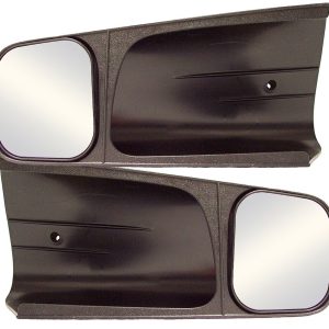 Cipa Exterior Towing Mirror, Slide on, 4-1/2 X 5-1/8 Inch Mirror, Non-Extendable, Glass Manual Adjust, Without Turn Signal Indicator – 10200