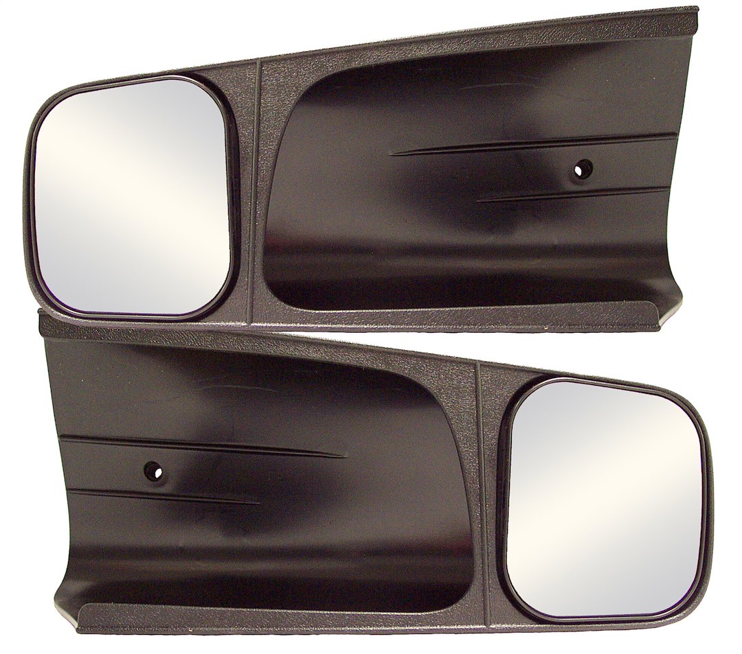Cipa Exterior Towing Mirror, Slide on, 4-1/2 X 5-1/8 Inch Mirror, Non-Extendable, Glass Manual Adjust, Without Turn Signal Indicator – 10200