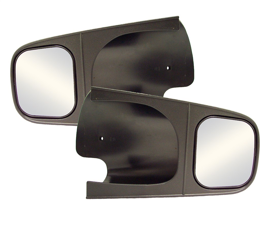 Cipa Exterior Towing Mirror, Slide on, 4-1/2 X 5-1/8 Inch Mirror, Non-Extendable, Glass Manual Adjust, Without Turn Signal Indicator – 10500