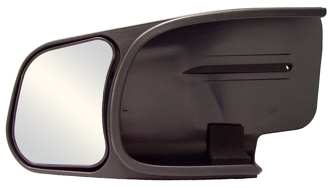 Cipa Exterior Towing Mirror, Slide on, 4-1/4 X 5-3/4 Inch Mirror, Non-Extendable, Glass Manual Adjust, Without Turn Signal Indicator – 10801