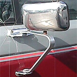 Cipa Exterior Towing Mirror, Slide on, 4-1/2 X 5-1/8 Inch Mirror, Non-Extendable, Glass Manual Adjust, Without Turn Signal Indicator – 11000