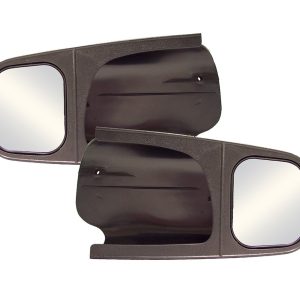 Cipa Exterior Towing Mirror, Slide on, 4-1/2 X 5-1/8 Inch Mirror, Non-Extendable, Glass Manual Adjust, Without Turn Signal Indicator – 11500