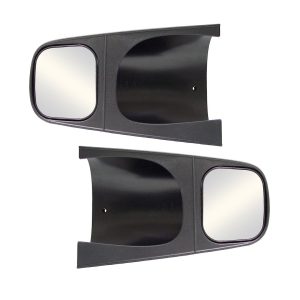 Cipa Exterior Towing Mirror, Slide on, 4-1/2 X 5-1/8 Inch Mirror, Non-Extendable, Glass Manual Adjust, Without Turn Signal Indicator – 11600