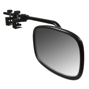 Cipa Exterior Towing Mirror, For Mirror Head 7-1/4 X 4-1/4 Inch, Dual Clamp Bar Mount, Adjustable, Single – 11980