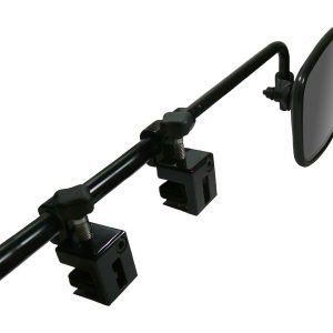 Cipa Exterior Towing Mirror, For Mirror Head 7-1/4 X 4-1/4 Inch, Dual Clamp Bar Mount, Adjustable, Single – 11980