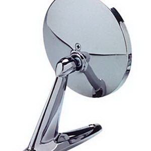 Cipa Exterior Mirror, OEM Universal Replacement, Single, Chrome, Manual, Non-Foldaway, Without Heated Mirrors, Without Turn Signal Indicators – 17000