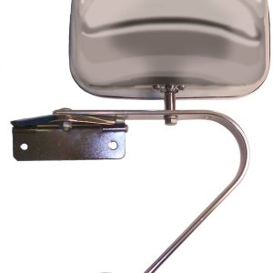 Cipa Exterior Mirror, OEM Universal Replacement, Single, Chrome, Manual, Non-Foldaway, Without Heated Mirrors, Without Turn Signal Indicators – 41000