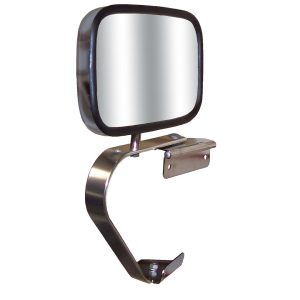 Cipa Exterior Mirror, OEM Universal Replacement, Single, Chrome, Manual, Non-Foldaway, Without Heated Mirrors, Without Turn Signal Indicators – 41000