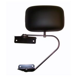 Cipa Exterior Mirror, OEM Universal Replacement, Single, Black, Manual, Non-Foldaway, Without Heated Mirrors, Without Turn Signal Indicators – 41100