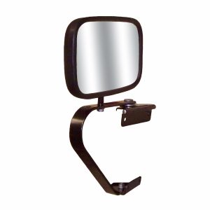 Cipa Exterior Mirror, OEM Universal Replacement, Single, Black, Manual, Non-Foldaway, Without Heated Mirrors, Without Turn Signal Indicators – 41100