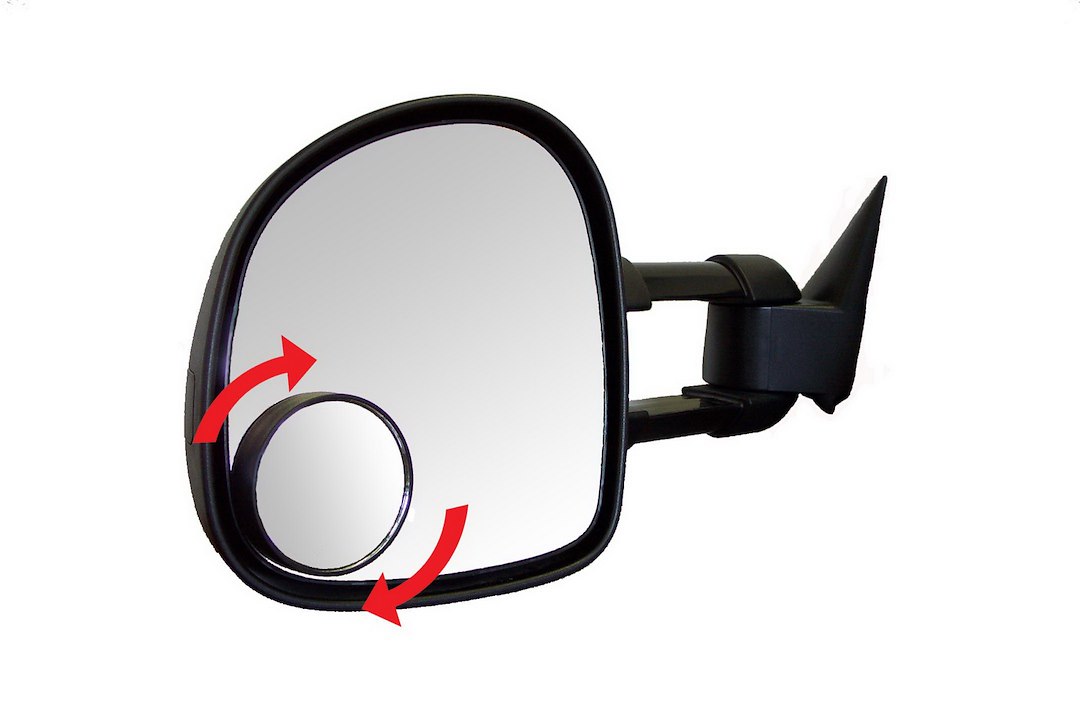 Cipa Blind Spot Mirror, Hot Spot, Single, 2 Inch Round, Stick-On, 360 Degree Adjustable – 49104