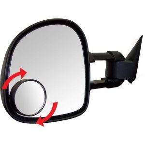 Cipa Blind Spot Mirror, Hot Spot, Set of 2, 2 Inch Round, Stick-On, Blue Tinted – 49111