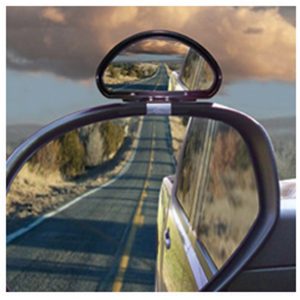 Cipa Exterior Mirror, Hot Spot, Single, Wide Angle, With Brackets and Hardware, Clamp-On – 49805