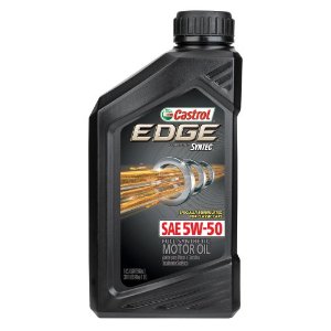 Castrol Oil, Edge® Syntec®, SAE 5W-50, Synthetic, 1 Quart Bottle, Single – CA06250