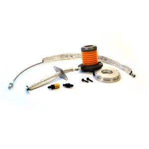 Centerforce Clutch Throwout Bearing, Hydraulic Type, With Slave Cylinder/ Spacer/ Bolts/ Heat Shields/ Braided Lines and Fittings – 601807
